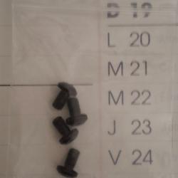 Vis pour plaquette pistolet 1911 lot de 4