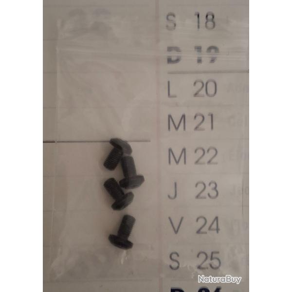 Vis pour plaquette pistolet 1911 lot de 4
