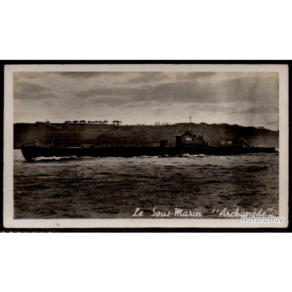 PHOTO - Marine de Guerre - Le Sous-Marin " Aechimede  " N1128
