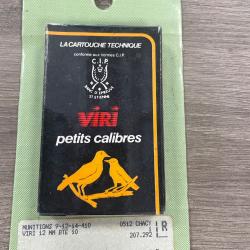 Cartouche viri 12mm