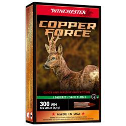 LOT DE 40 BALLES WINCHESTER COPPER FORCE LEAD CAL 300  WIN MAG  125GR