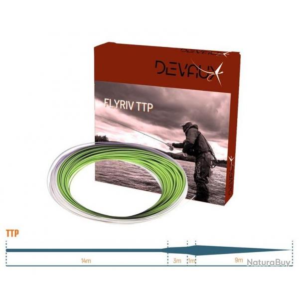 SOIE DEVAUX FLYRIV TTP BLANC-VERT FLUO FLOTTANTE 4F