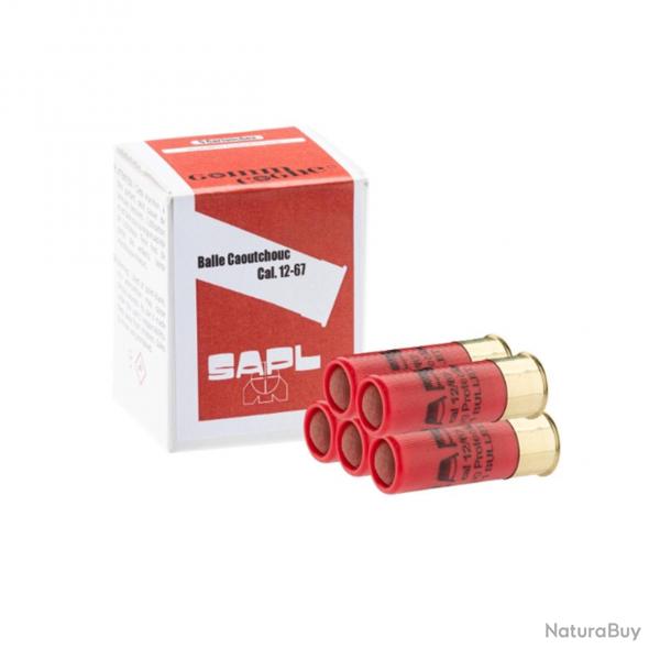 Cartouches Gomm-Cogne  balle caoutchouc Cal: 12/67 SAPL