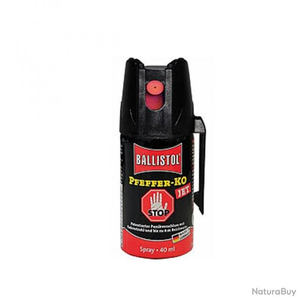 Ballistol Spray au poivre : Pepper-KO Jet Defense Spray jet 50 ml