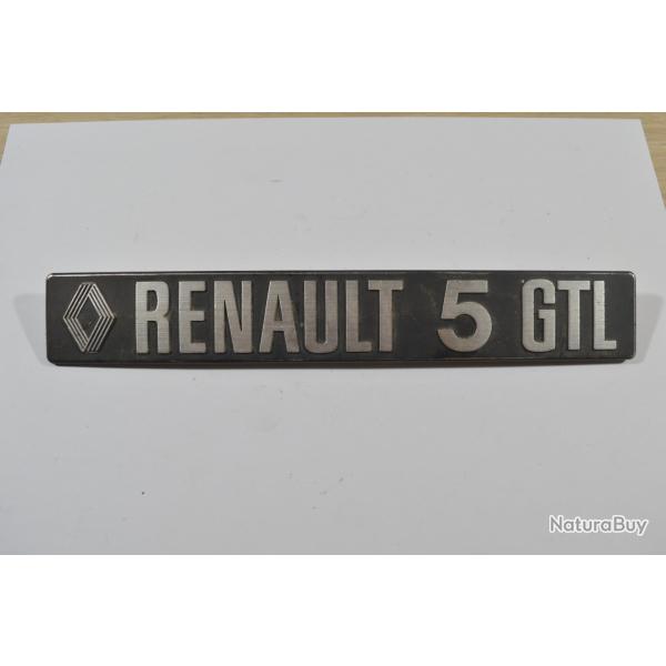 Logo monogramme pour Vhicule Voiture Logo / Sigle Hayon Voiture Ancienne Renault 5 GTL (24)