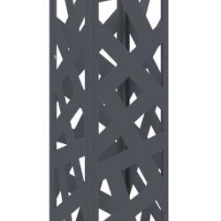 Porte-parapluie anthracite 15,5 x 15,5 x 49 cm acier rangement decoration interieur design