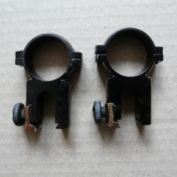 Montage fixe colliers 25,4mm pour rail 11mm années 70-80