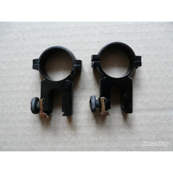 Montage fixe colliers 25,4mm pour rail 11mm annes 70-80