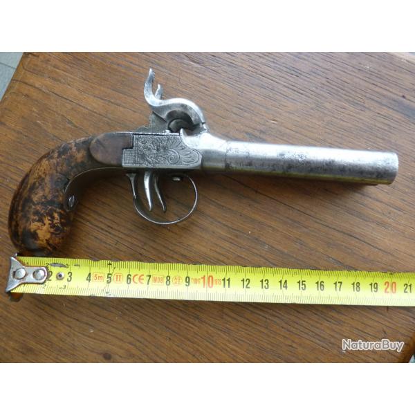 Pistolet a percussion poudre noir
