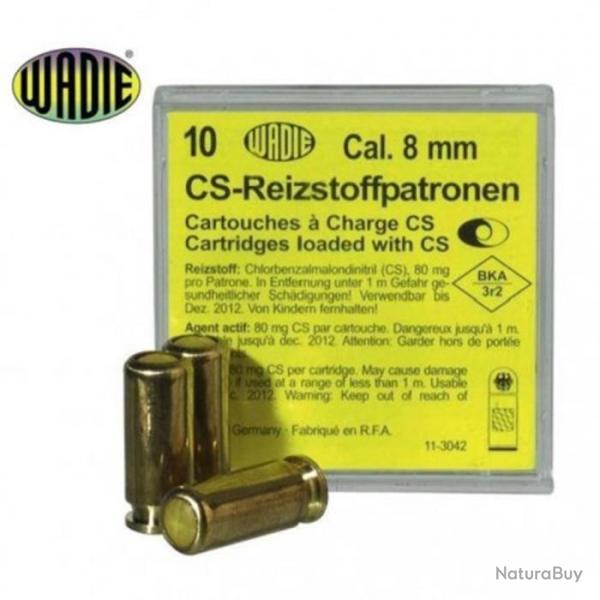 Balle de dfence Wadie Cs  gaz - Par 10 - Cal. 8 mm Default Title