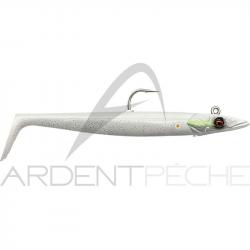 Leurre souple SAVAGE GEAR Sandeel V2 14cm White pearl silver