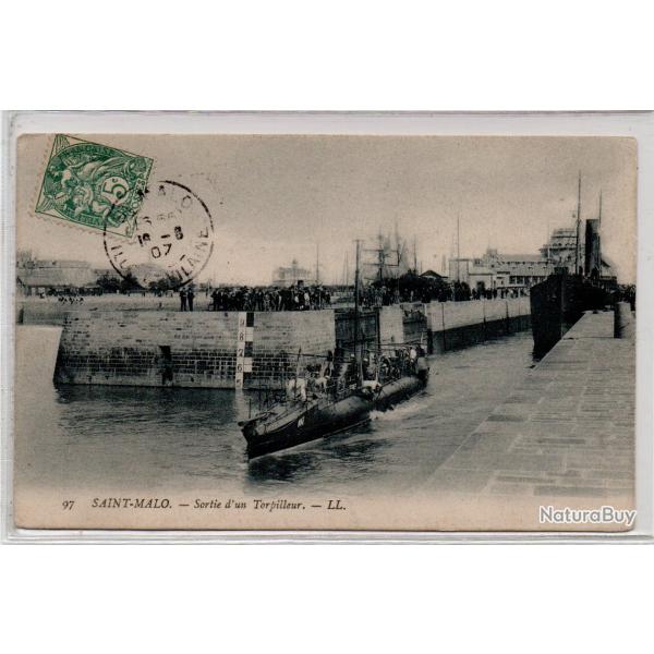 CPA - Marine de Guerre - Sortie d'un Torpilleur  N1130