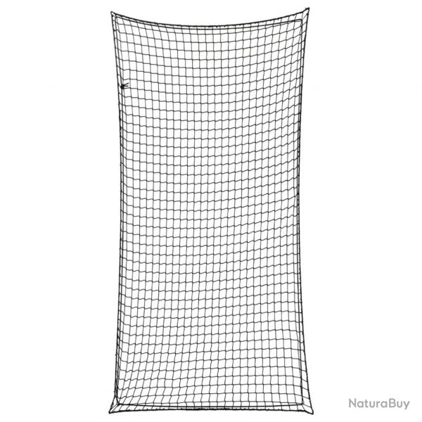 Filet pour remorque avec corde lastique noir 7x3,5 m PP