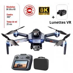 Nouveau Drone GT8 8K HD 3 Caméras 5G WiFi Brushless Pliable Vol Stationnaire - Promo
