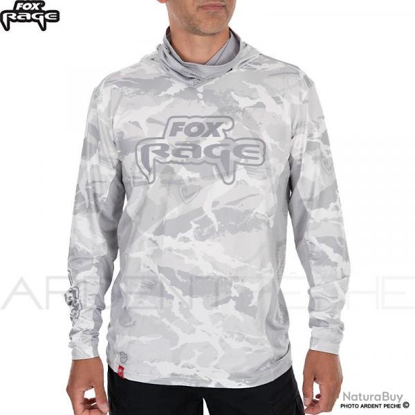 Sweat  capuche FOX RAGE UV Hooded light camo top S