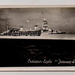 PHOTO  - Marine de Guerre - Croiseur  - Ecole " Jeanne dArc " N°1133