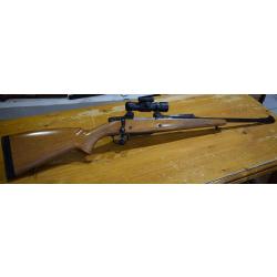 carabine a verrou CZ 550 medium , 300 Win Mag canon 55cm aimpont 7000sc bon etat