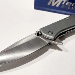 Couteau Semi Automatique MTech Tactical Urban Lame Acier 3Cr13 Manche Aluminium Linerlock Clip