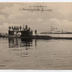 CPA - Marine de Guerre - Sous-Marin  X N°1134