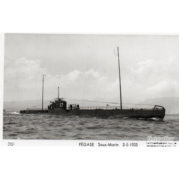 CPA - Marine de Guerre - Le Sous-Marins " PEGASE " 3-5-1933 N1135
