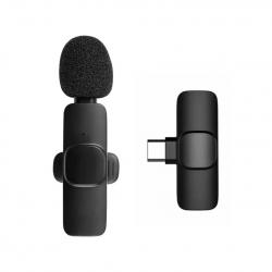 Microphone sans fil Portable, Mini micro pour enregistrement Audio et vidéo USB C