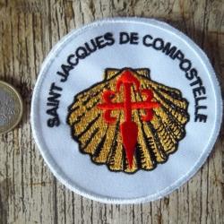 écusson insigne religieux pèlerinage Saint Jacques de Compostelle Espagne