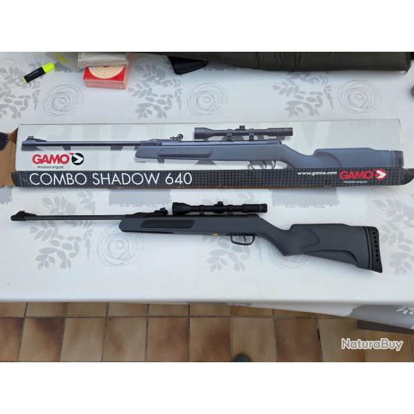 CARABINE AIR COMPRIM GAMO SHADOW 640 COMBO