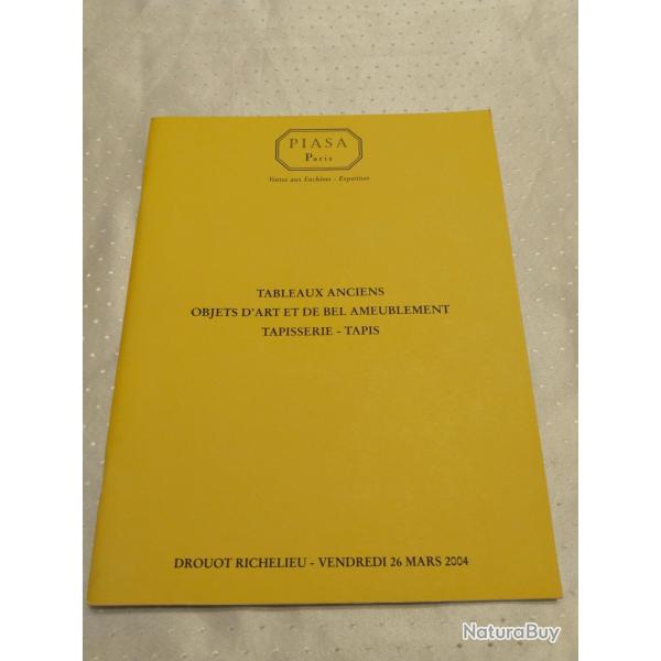 Catalogue salle des ventes Piasa Paris 26 mars 2004