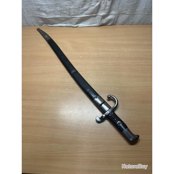 Ancienne RARE baonnette sabre danoise 1867