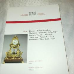 Catalogue ventes au enchères pierre Bergé et associés 23 juin 2006