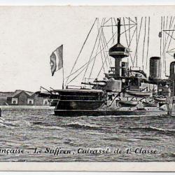 CPA -Marine de Guerre - Le Suffren Cuirasse de 1 er Classe N°1138