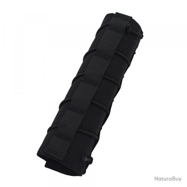 Housse de protection pour silencieux 18 cm tissu en nylon 500D rglable rsistant  l'usure style 3