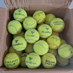 lot de 30 balles de tennis pour jouer ou pour votre chien