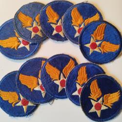 Lot de 10 Patches US Air Force WW2 100% ORIGINAUX