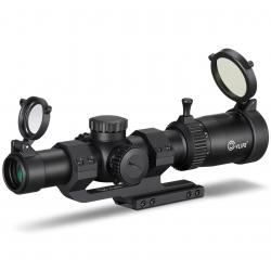 Optique tactique 1-6x24 HD Lunette Etanche et Antichoc pour Fusil de Chasse Carabine Airsoft
