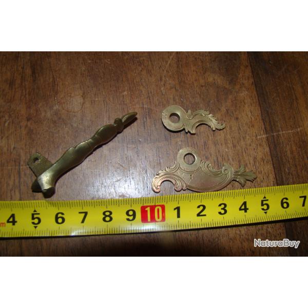 CONTRE PLATINE BRONZE POUR PISTOLET SILEX