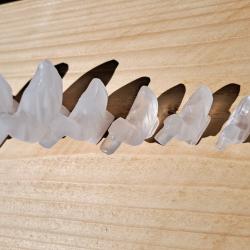 Canards anciens en cristal blanc