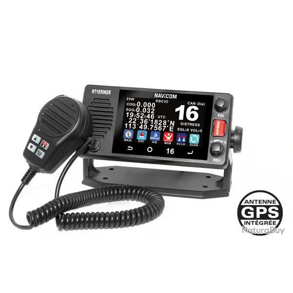 RT1050-VHF fixe 25 watts avec cran tactile, NMEA 2000