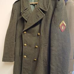 Authentique ancien manteau 3/4 militaire mod. 47 - sous officier FFA