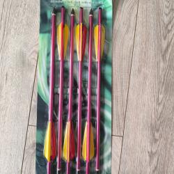 Flèches (ou traits) d'arbalète paquet de 6 en aluminium 16 pouces