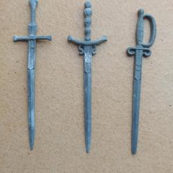 MINIATURE METAL DE 3 EPEES
