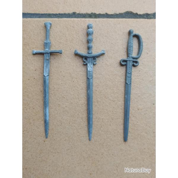 MINIATURE METAL DE 3 EPEES