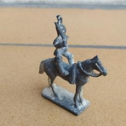 FIGURINE METAL CAVALIER ET CHEVAL