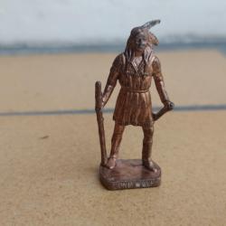 FIGURINE KINDER METAL WESTERN COWBOY INDIEN LONE WOLFF