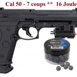Pistolet  LTL Alfa 1.5 + laser  Cal 50 - 16 Joules
