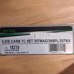 Jeu outils RCBS carbure 38 / 357 NEUF.