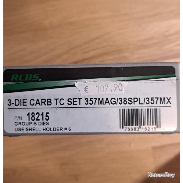 Jeu outils RCBS carbure 38 / 357 NEUF.