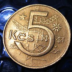 TCHECOSLOVAQUIE piece de 5 korun 1969 ttb