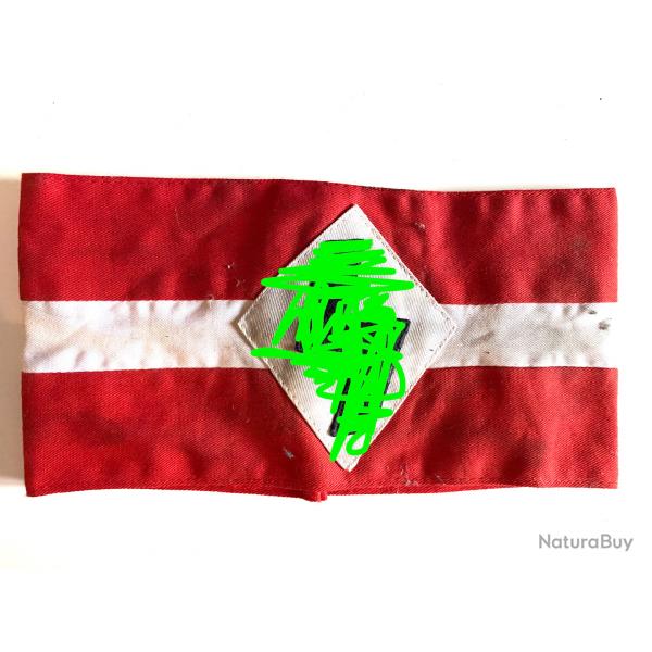 Ancien Brassard Allemand WW2 de jeunesse Wallone