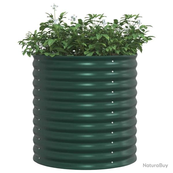 Jardin Lit de Jardin Vert 80x80x81 cm Acier Galvanis